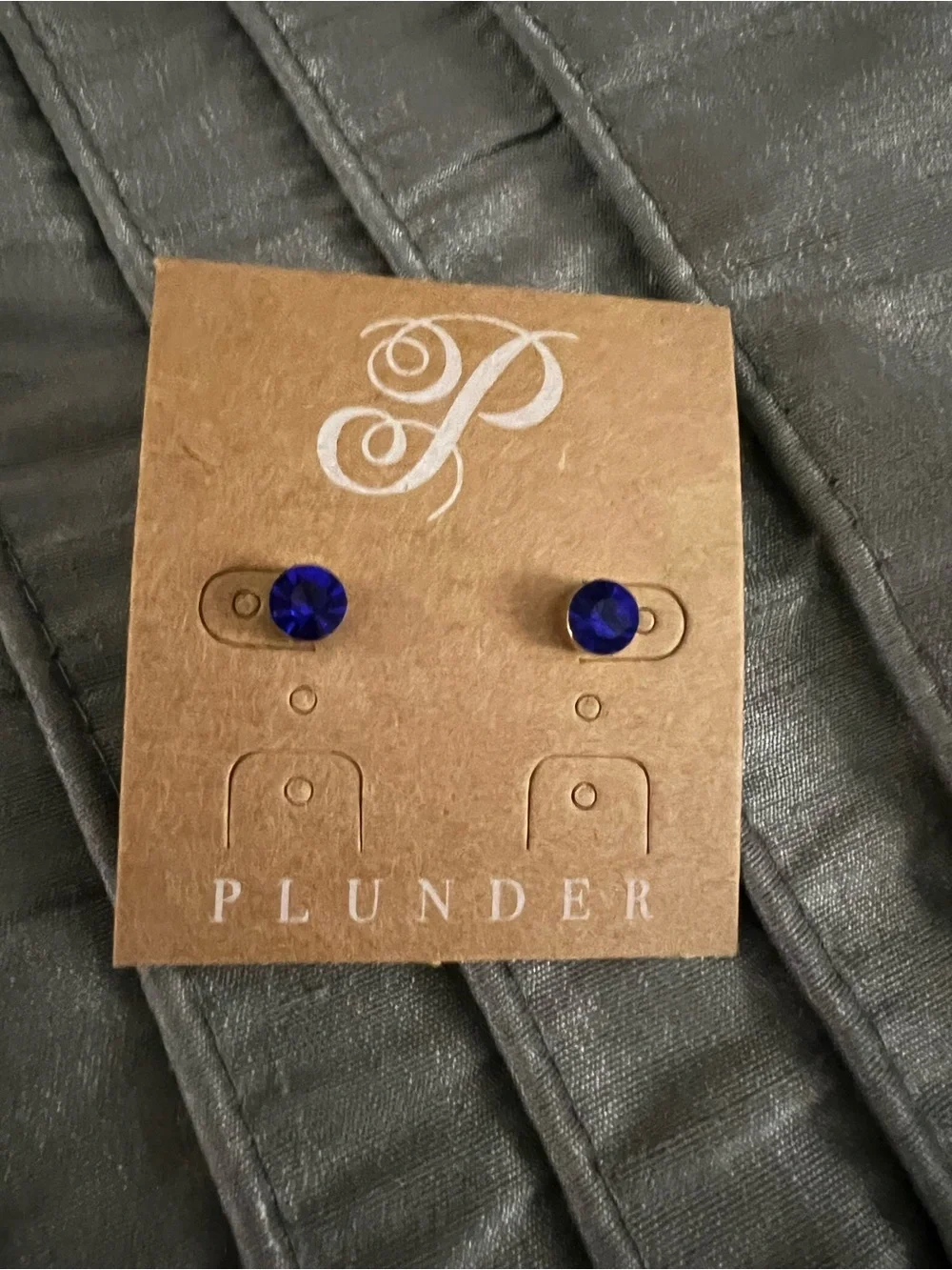 Plunder Layered Necklace, Blue Earrings, and matching bracelet